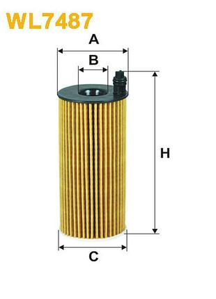 Фільтр оливний bmw 1 (f20/f21), 2 (f22), 3 (e90/e91/e92/e93), 3 (f30/31), 3 gt (f34), 4 wix filters (wl7487)