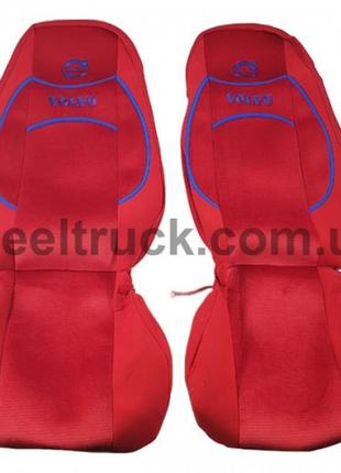 Чехол на сиденья volvo fh 12-16 (пилот), красный