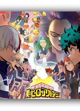 Коврик компьютерный аниме моя геройская академия 18х22 см (k035)