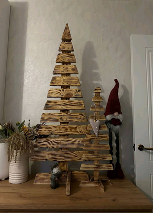Ялинка, ялинка новорічна дерев'яна 125×50 см. доставка вся україн