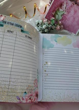 Фотоальбом для новорожденной фотоальбом для девочки фотоальбом первого года жизни