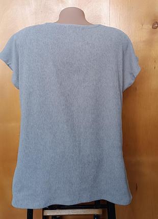 Р 12-14 / 46-48-50 стильная базовая легкая фактурная блузка блуза bonmarche3 фото