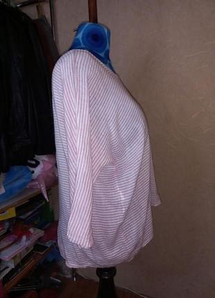 Льняная блузка итальялия 48-50 размер2 фото