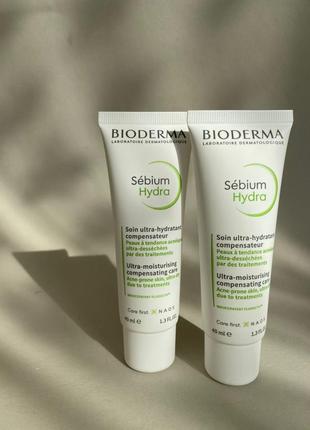 Bioderma sebium hydra, зволожуючий крем для обличчя проблемної шкіри1 фото