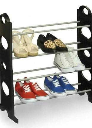 Стійка для взуття shoe rack 12 пар полиця для зберігання взуття