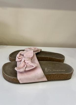 Шльопанці reserved kids girl ribbon slip on slippers pink 353 фото