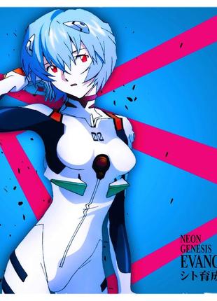 Коврик компьютерный большой аниме евангелион evangelion 29х36 см (cc_014)