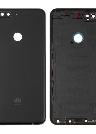 Задняя крышка huawei y7 (2018), nova 2 lite черная