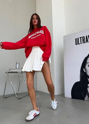 Трендовая мини юбка тенниска на высокой посадке8 фото