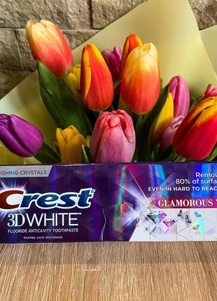 Crest 3d white, зубна паста проти карієсу з фтором, відбілююча,