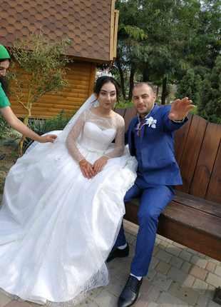 Продам блискуче весільну сукню 👰4 фото