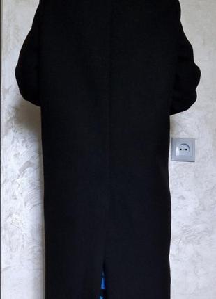 Тонкое черное пальто прямого кроя h&amp;m5 фото