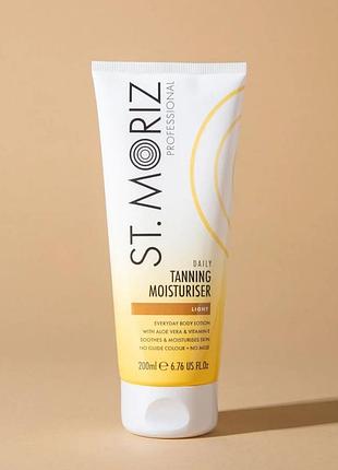 Лосьон увлажняющий для постепенного загара st moriz professional tanning moisturiser 200 мл1 фото