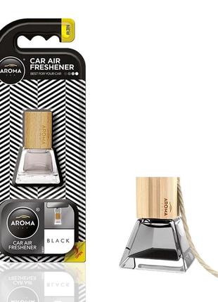 Автомобільний ароматизатор aroma car prestige wood - black (925296)