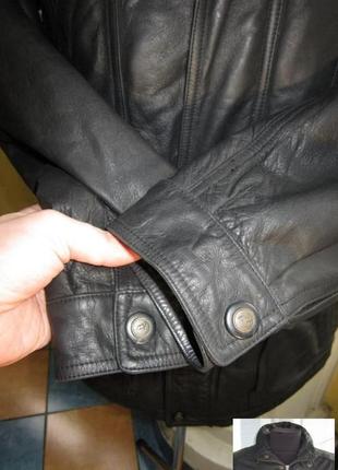 Утеплённая кожаная мужская куртка c.a.n.d.a. германия. лот 8657 фото