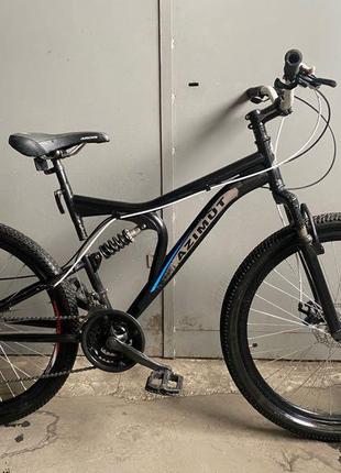 Велосипед azimut black 26 двопідвісний / дискові гальма
