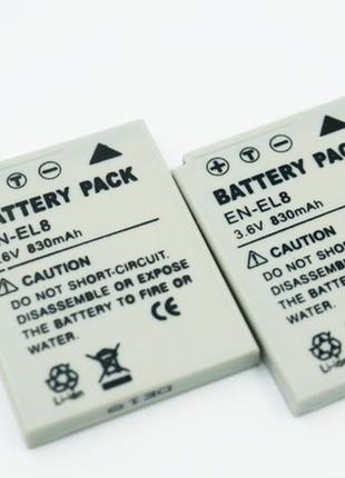 Аккумулятор en-el8 - аналог для nikon coolpix p1 p2 s1 s2 s3 s5 s6 s7 s7c s8 s9 s50 s50c s51 s51c s52 s52c