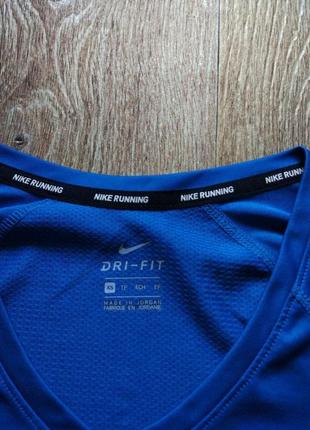 Синяя женская спортивная футболка майка топ свитшот худи олимпийка nike pro combat размер xs3 фото
