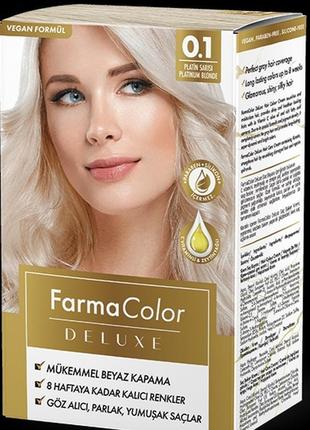 Крем-фарба для волосся farma color deluxe 15 відтінків.12 фото