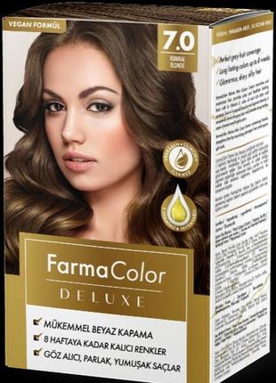 Крем-фарба для волосся farma color deluxe 15 відтінків.14 фото