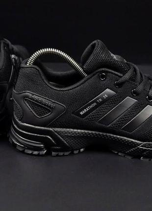 Adidas marathon tr 26 all black10 фото