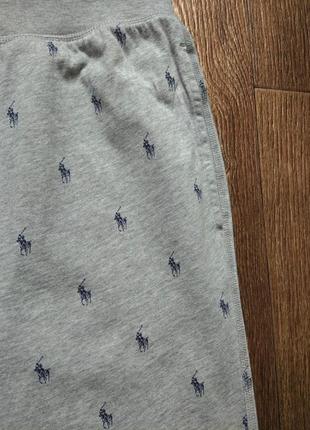 Сірі чоловічі спортивні монограмні штани худі світшот футболка polo ralph lauren розмір xl4 фото