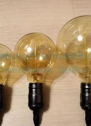 Лофт лампи едісона кулі g спіральні ретро лампочки едісона loft3 фото