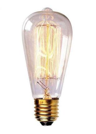 Лампа едісона st64 edison lamp st-64 ретро лампа вінтажна лам...8 фото
