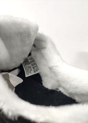 Кросівки, тепленькі adidas campus black white winter fur8 фото