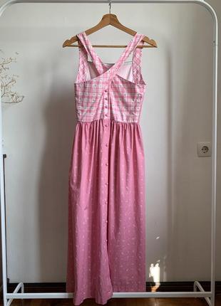 Рожевий бавовняний сарафан у квітковий принт sportalm kitzbuhel made in australia