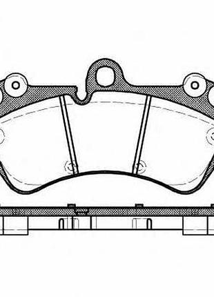 Гальмівні колодки передні porsche cayenne, volkswagen touareg woking — (p8943.00)