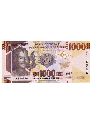 Гвинея 1000 франков 2017 unc