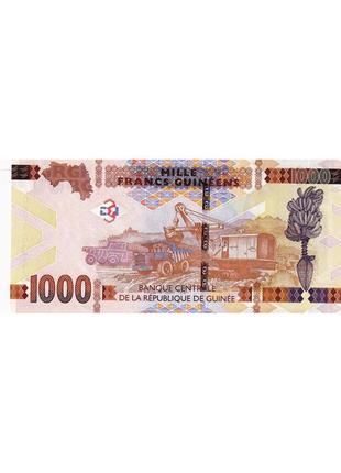 Гвинея 1000 франков 2017 unc2 фото