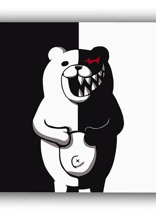 Килимок комп'ютерний аніме мишка монокумо danganronpa школа відчаю 18х22 см (k092)