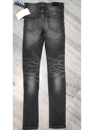 Фирменные детские джинсы брюки брюки лосины джеггинсы скинны серые черные2 фото