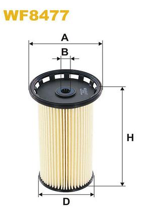 Фільтр паливний audi a3; seat leon iii; skoda octavia iii; volkswagen golf vii, golf wix filters - (wf8477)