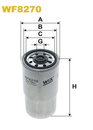Фильтр топливный bmw serie 3 (e36), serie 5 (e34), serie 5 (e39), serie 7 (e38) - wix filters (wf8270)