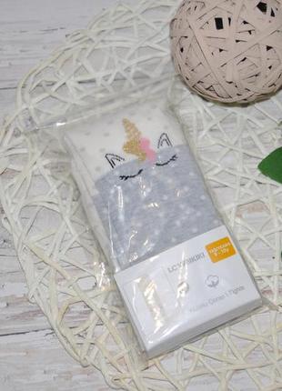 9-10/11-12 років нові фірмові дитячі колготи колготки дівчинці єдиноріг lc waikiki вайкікі3 фото