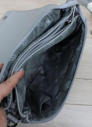 Женская сумочка с ланчом на два ремешка6 фото