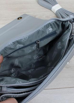 Женская сумочка с ланчом на два ремешка7 фото