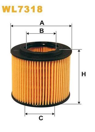 Фильтр масляный seat cordoba iii, ibiza iv, ibiza v; skoda fabia, fabia ii, roomster wix filters - (wl7318)