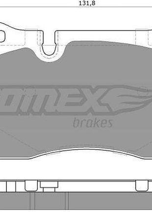 Тормозные колодки передние vw touareg (7p5) 2010 - / touareg (7la, 7l6, 7l7) 02-10г tomex (tx 14-73)
