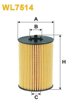Фільтр оливний audi a3 iii (8 v), a4 (b8/8k), a5 (8t), a6 (4g2/4g5), q5 (8r); seat leon i wix filters (wl7514)