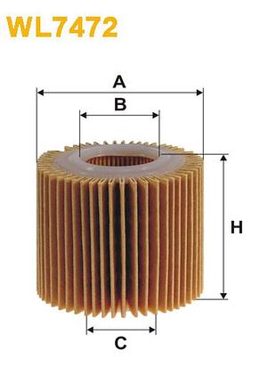 Фильтр масляный lexus ct; toyota auris, prius, rav 4 iii, verso, yaris ii wix filters - (wl7472)