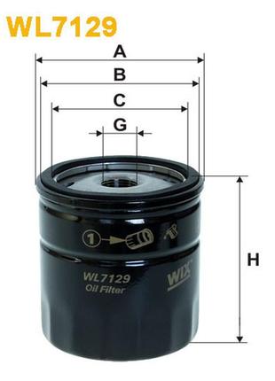 Фильтр масляный bedford; cadillac; chevrolet; daewoo; lada; opel; zaz (3a3) wix filters - (wl7129)