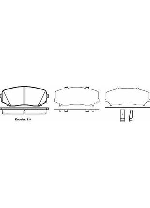 Гальмівні колодки передні ford usa edge woking — (p13673.02)
