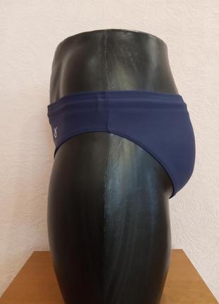 Темно-синие подростковые купальные плавки6 фото