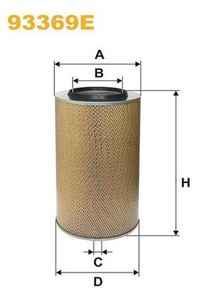 Фільтр повітряний kamaz / камаз іванро — 1 wix filters — (93369e)
