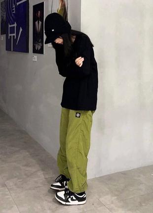 Штани stone island nylon metal green