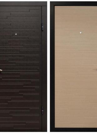 Входная дверь для квартиры или улицы монолит эко 3 контура уплотнения!  темная+светлая накладка
